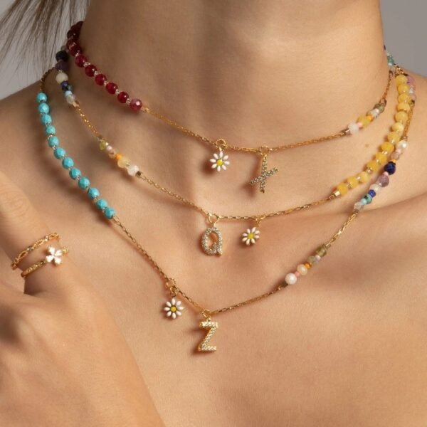 INITAL BIRTHSTONE NECKLACE