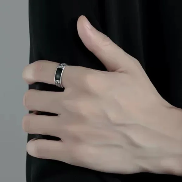 แหวนแฟชั่น ลายมังกร สไตล์วินเทจ - Image 3